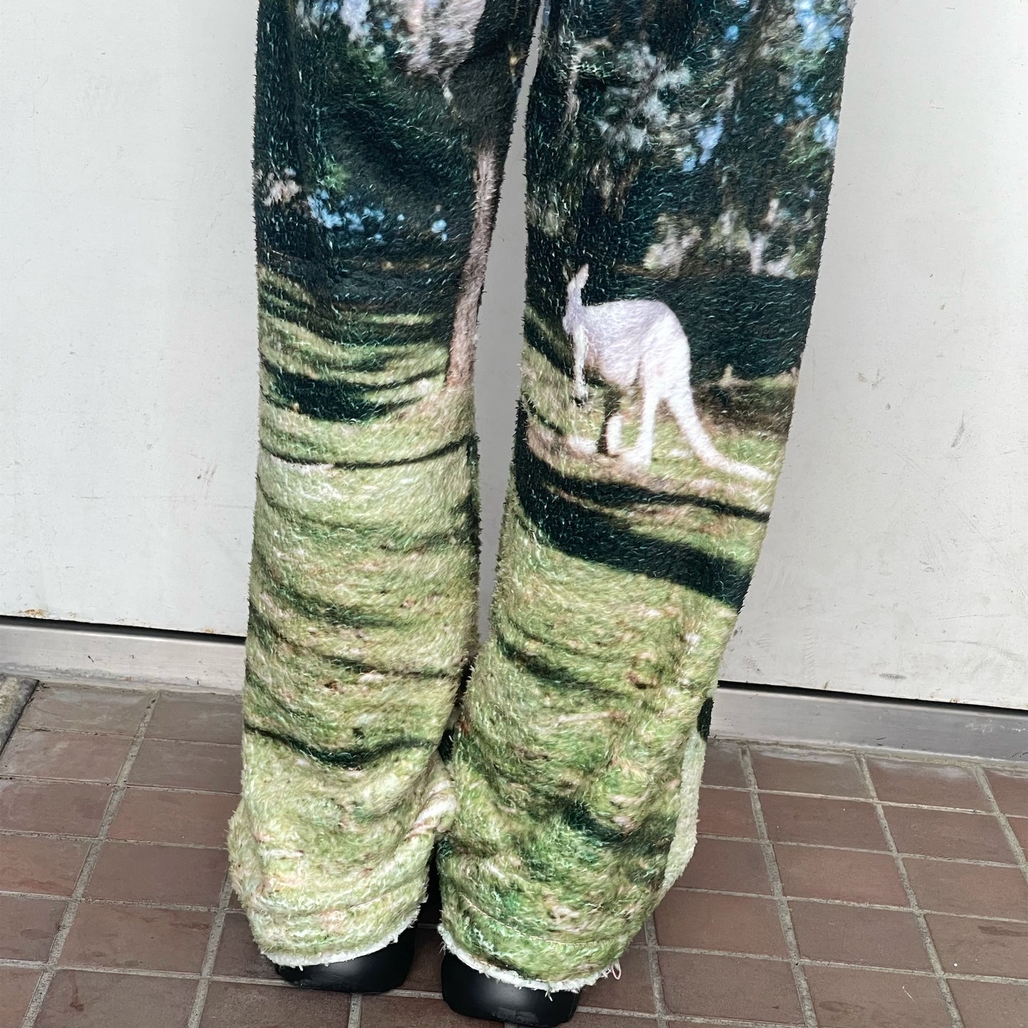 boa print pants / カンガルー / ボアプリントパンツ