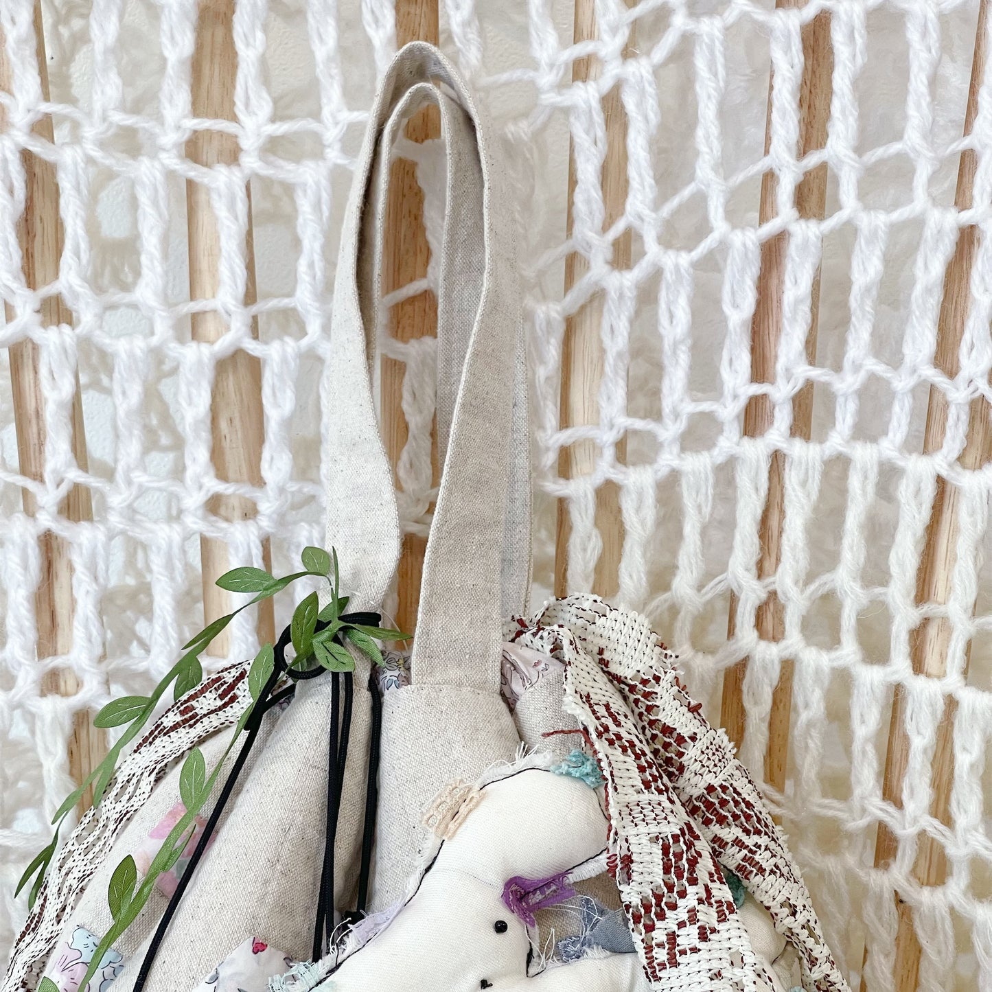 Patch work Bag+ / White / パッチワークポーチバッグ