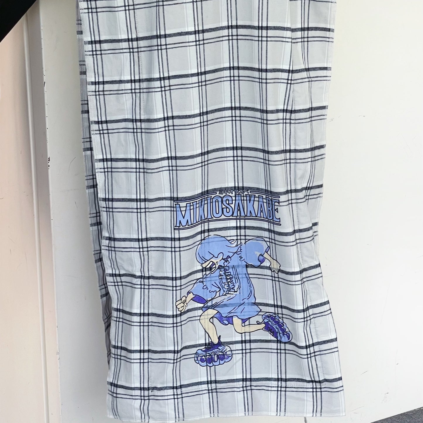 PIGGY PRINT MUFFLER / GRAY / グラフィックプリントマフラー