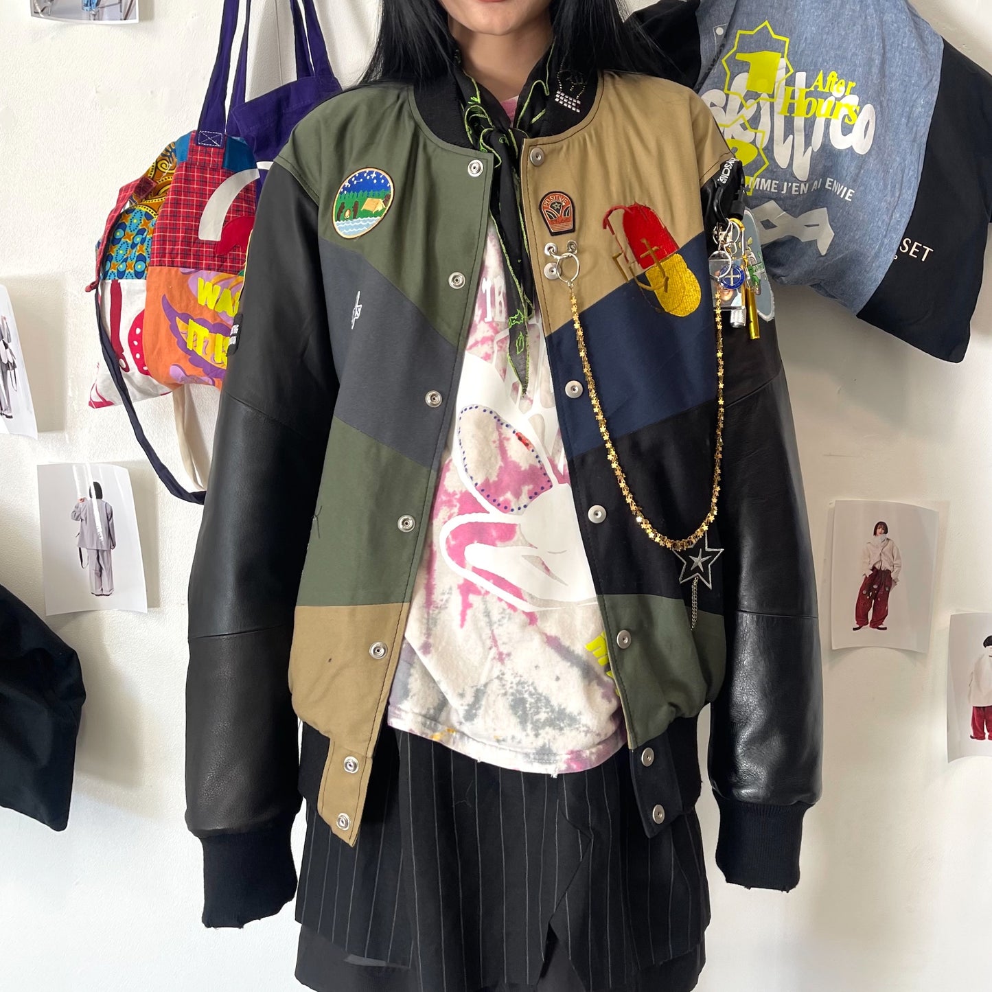 THE CULTURE / BLACK / バーシティージャケット