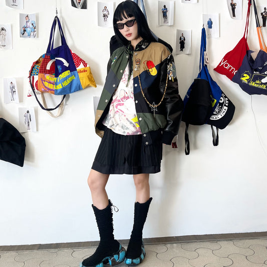 THE CULTURE / BLACK / バーシティージャケット