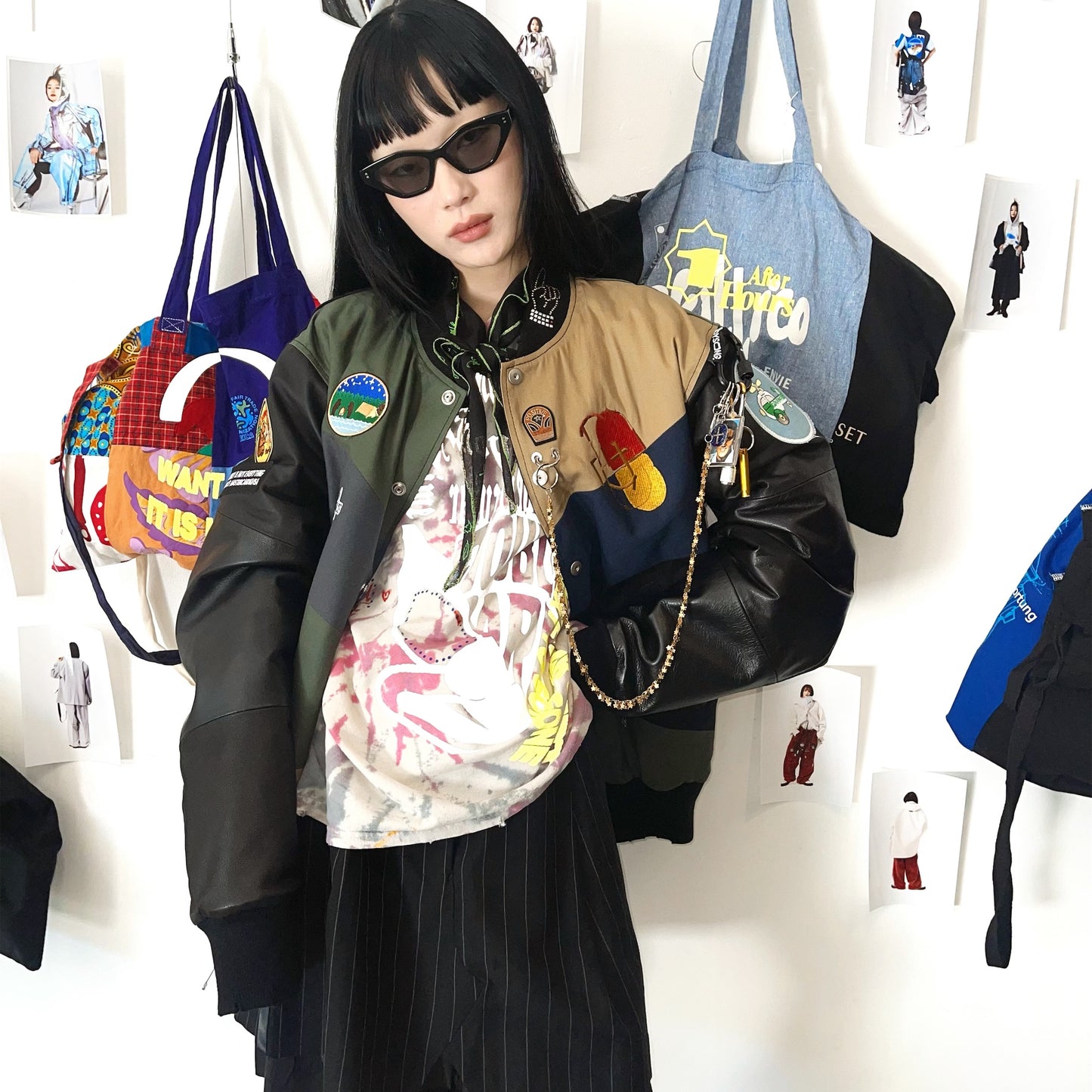 THE CULTURE / BLACK / バーシティージャケット