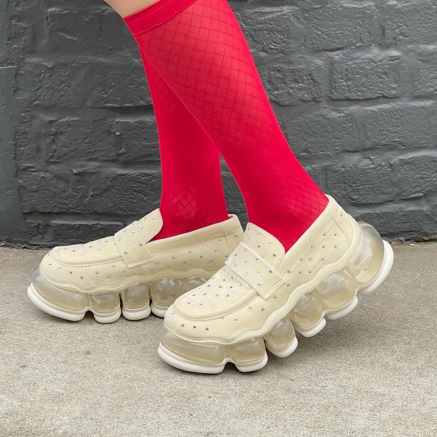 NEW JEWELRY LOAFER JEWEL / IVORY / MIKIOSAKABEローファー