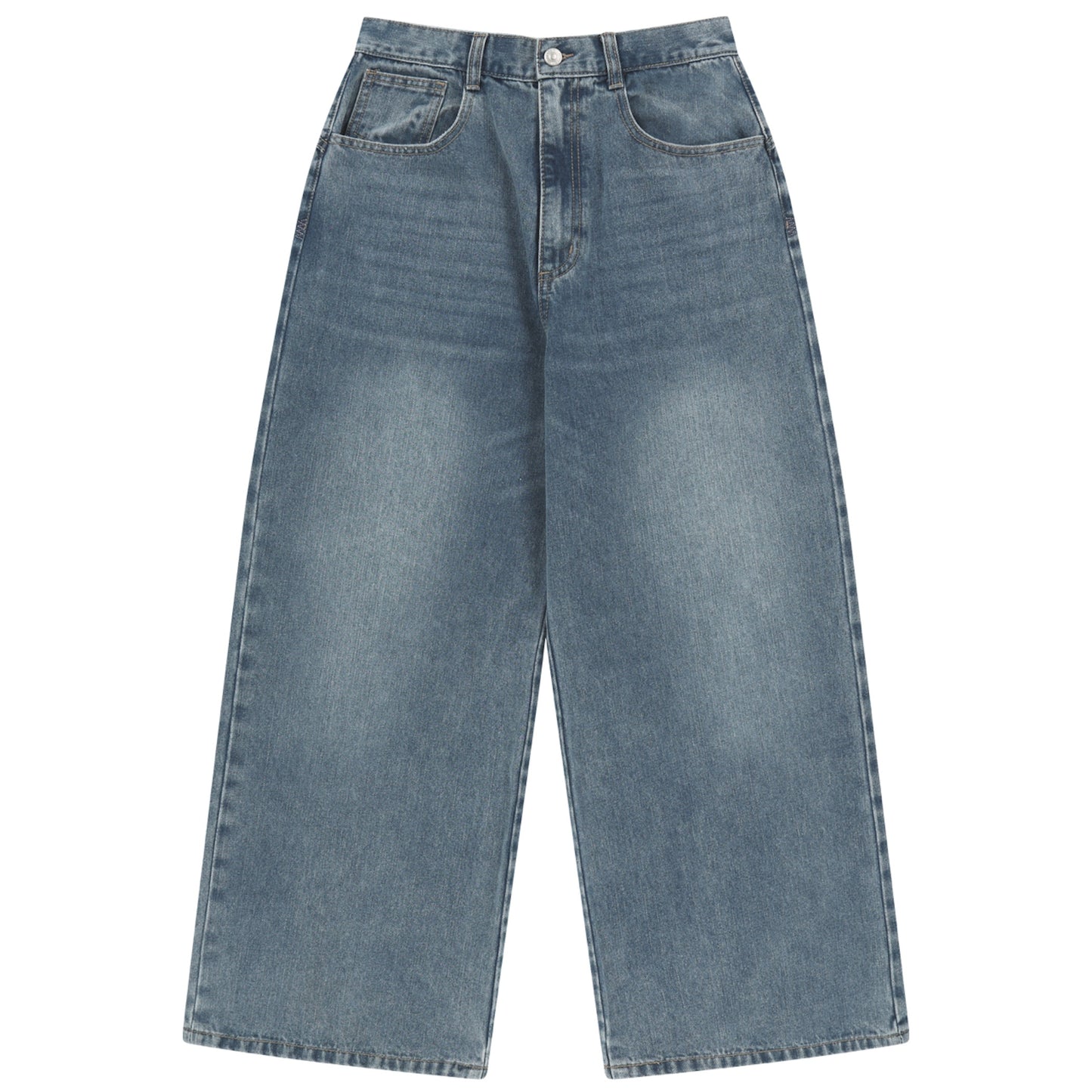 W STITCH DENIM PANTS / BLUE / Wステッチデニムパンツ