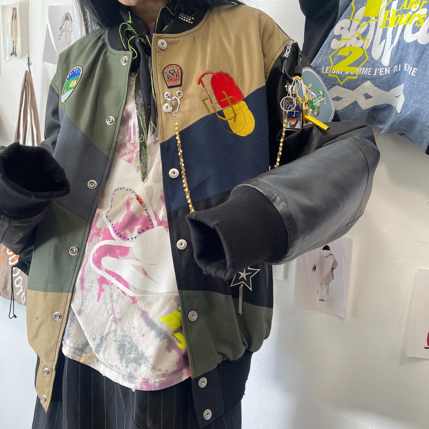 THE CULTURE / BLACK / バーシティージャケット