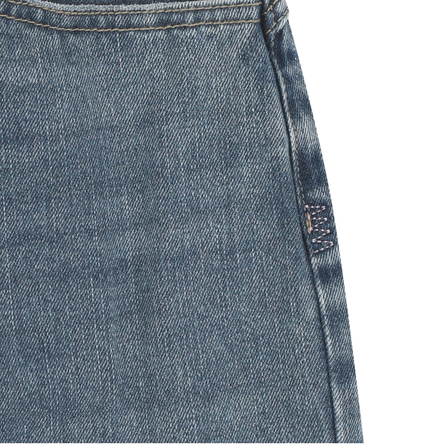 W STITCH DENIM PANTS / BLUE / Wステッチデニムパンツ