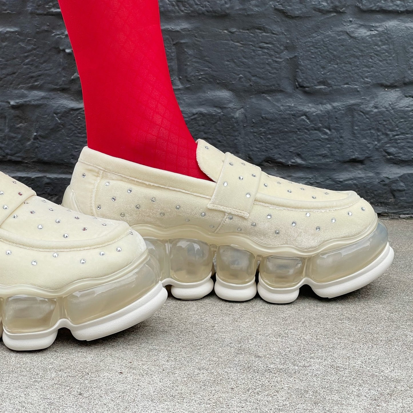 NEW JEWELRY LOAFER JEWEL / IVORY / MIKIOSAKABEローファー