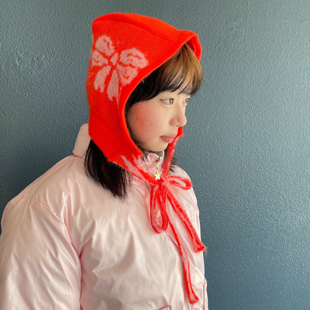 fekete リボン バラクラバ Ties balaclava / Red & Pink / リボンバラクラバ | シープ / SHEEP