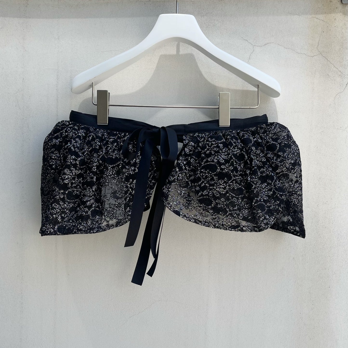 Volume Skirt / Black x Silver / ボリュームスカート