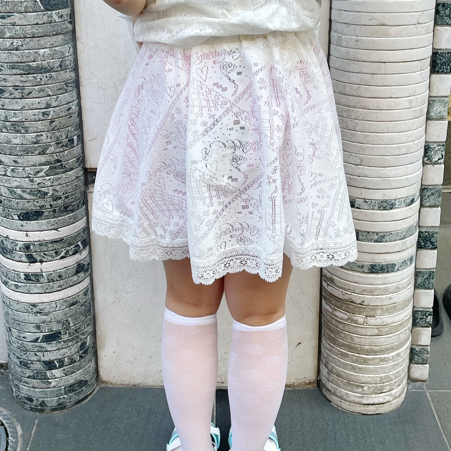 Lace skirt / White / レーススカート