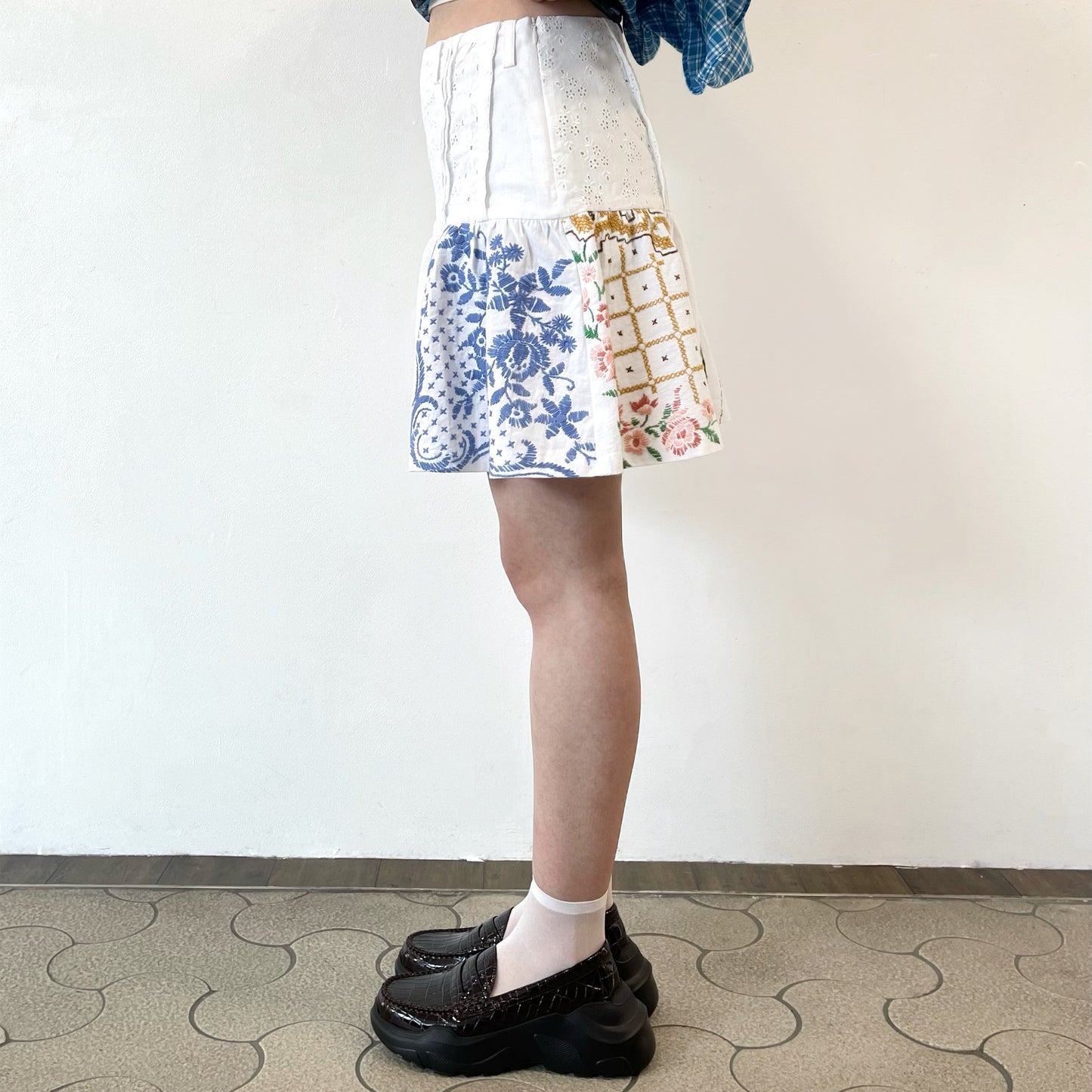 【SHEEP別注】TABLE CLOTH GATHERED SKIRT / テーブルクロスギャザースカート