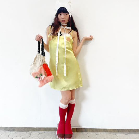 NIP DRESS / YELLOW / スリップドレス