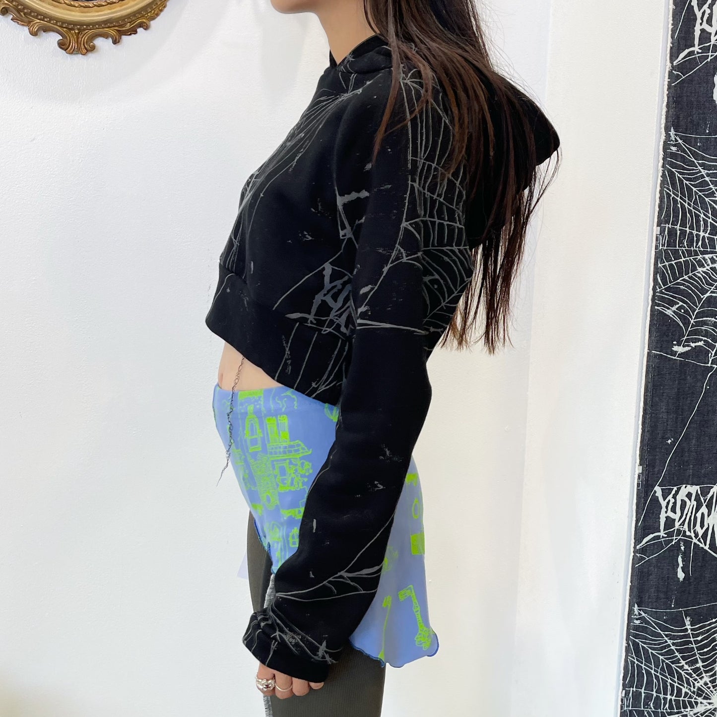 Logo Spider Small hoodie / Black / ロゴスパイダースモールフーディー