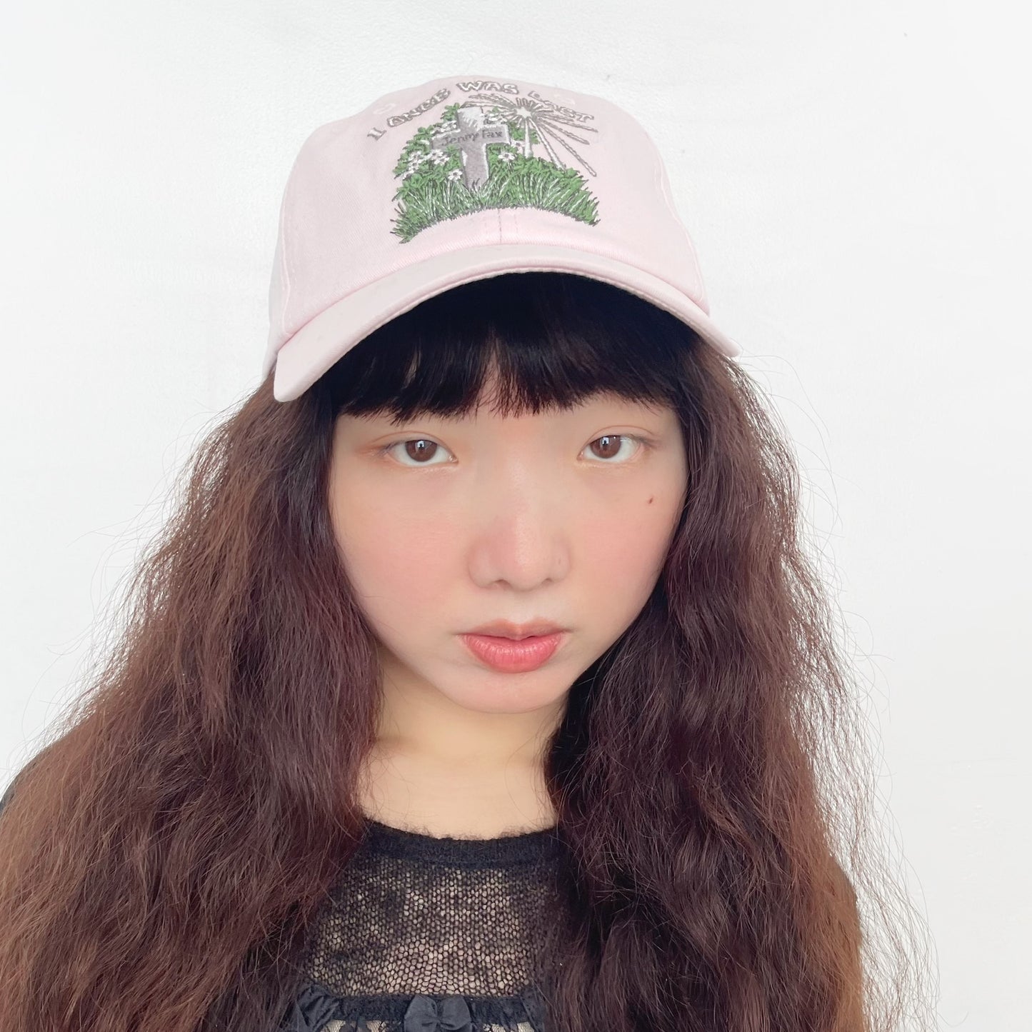 LOST & FOUND CAP / PINK / 刺繍キャップ