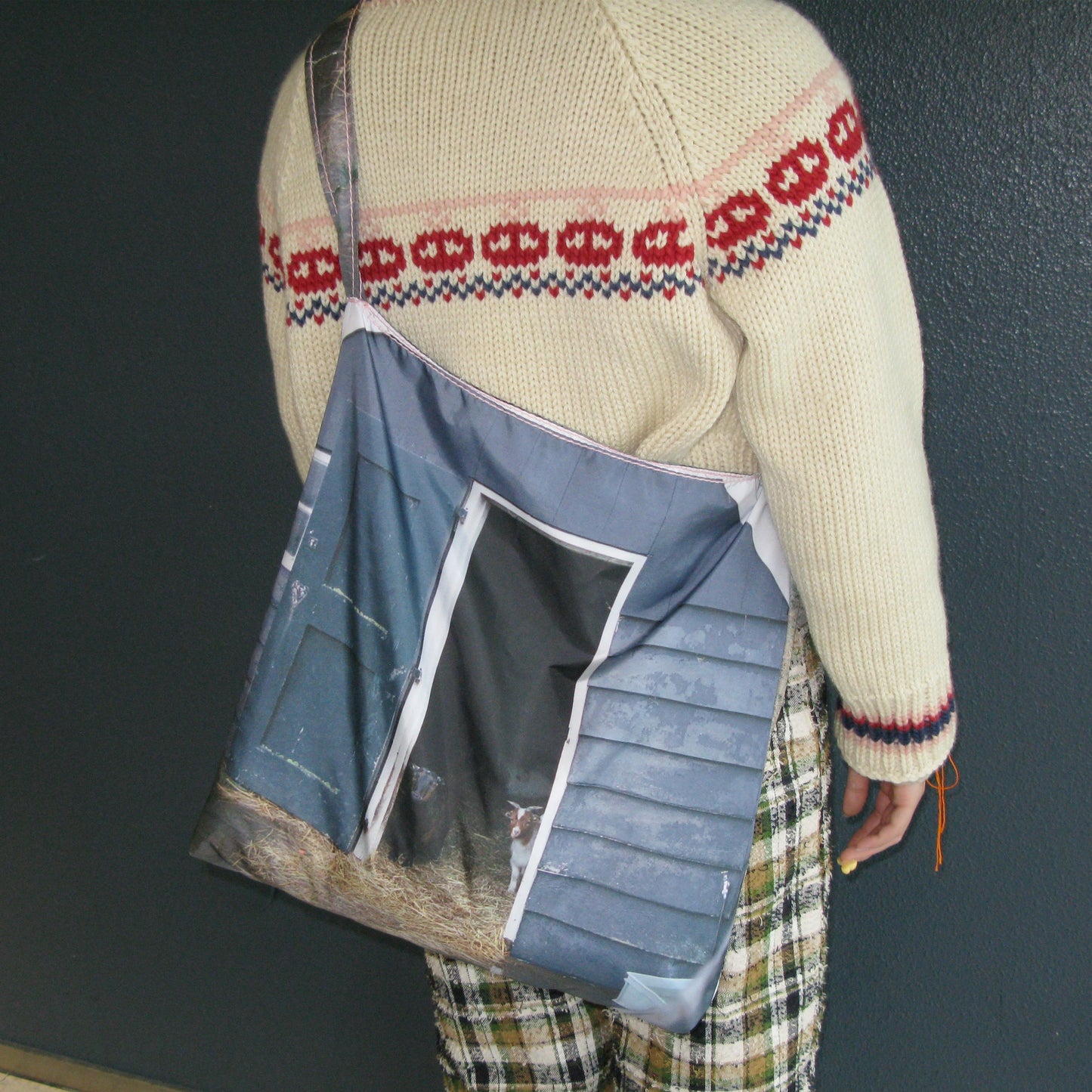 taffeta print shoulder bag / cow / タフタプリントショルダーバッグ