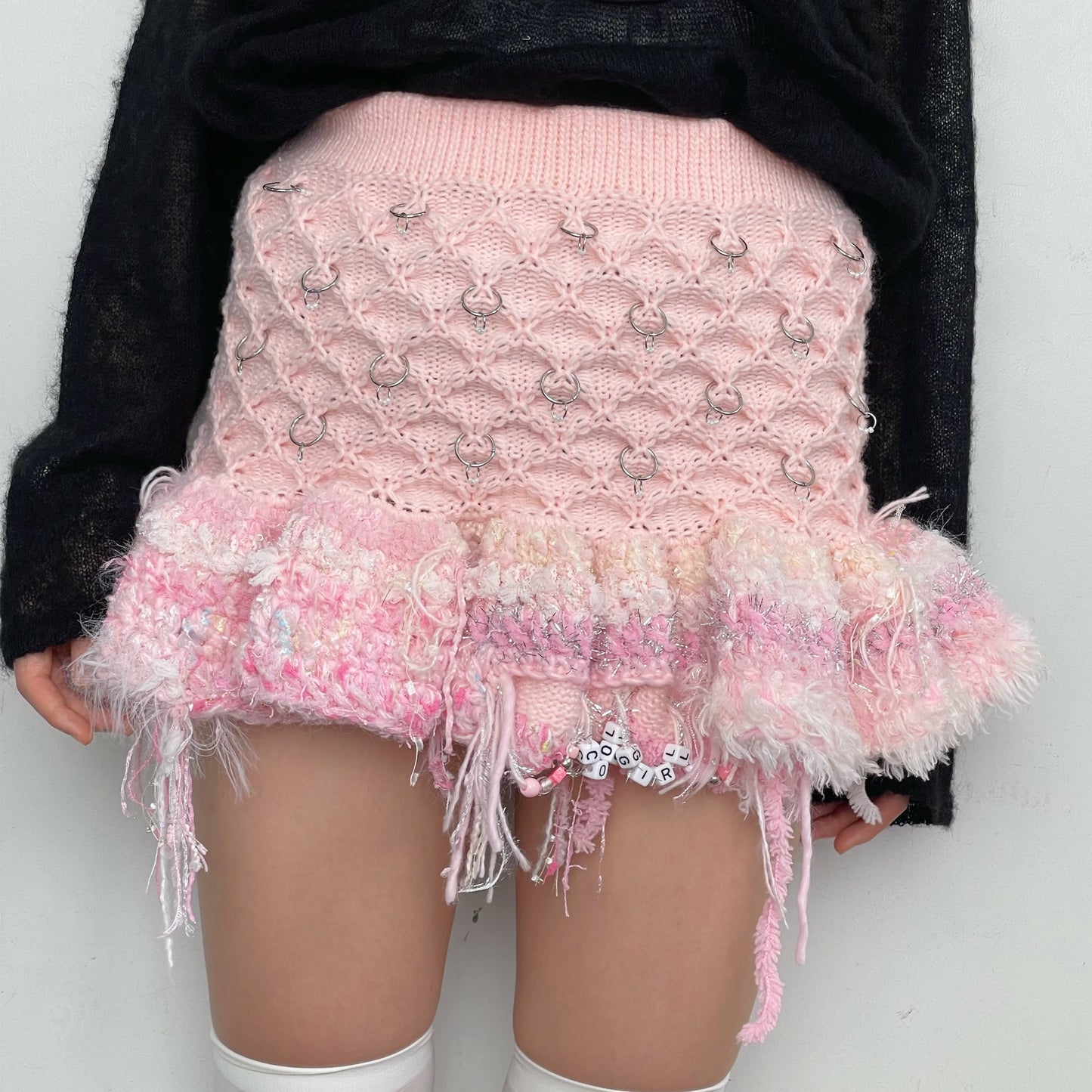Knitted skirt / Pink / ニットスカート