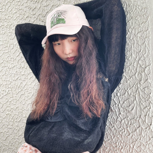 LOST & FOUND CAP / PINK / 刺繍キャップ