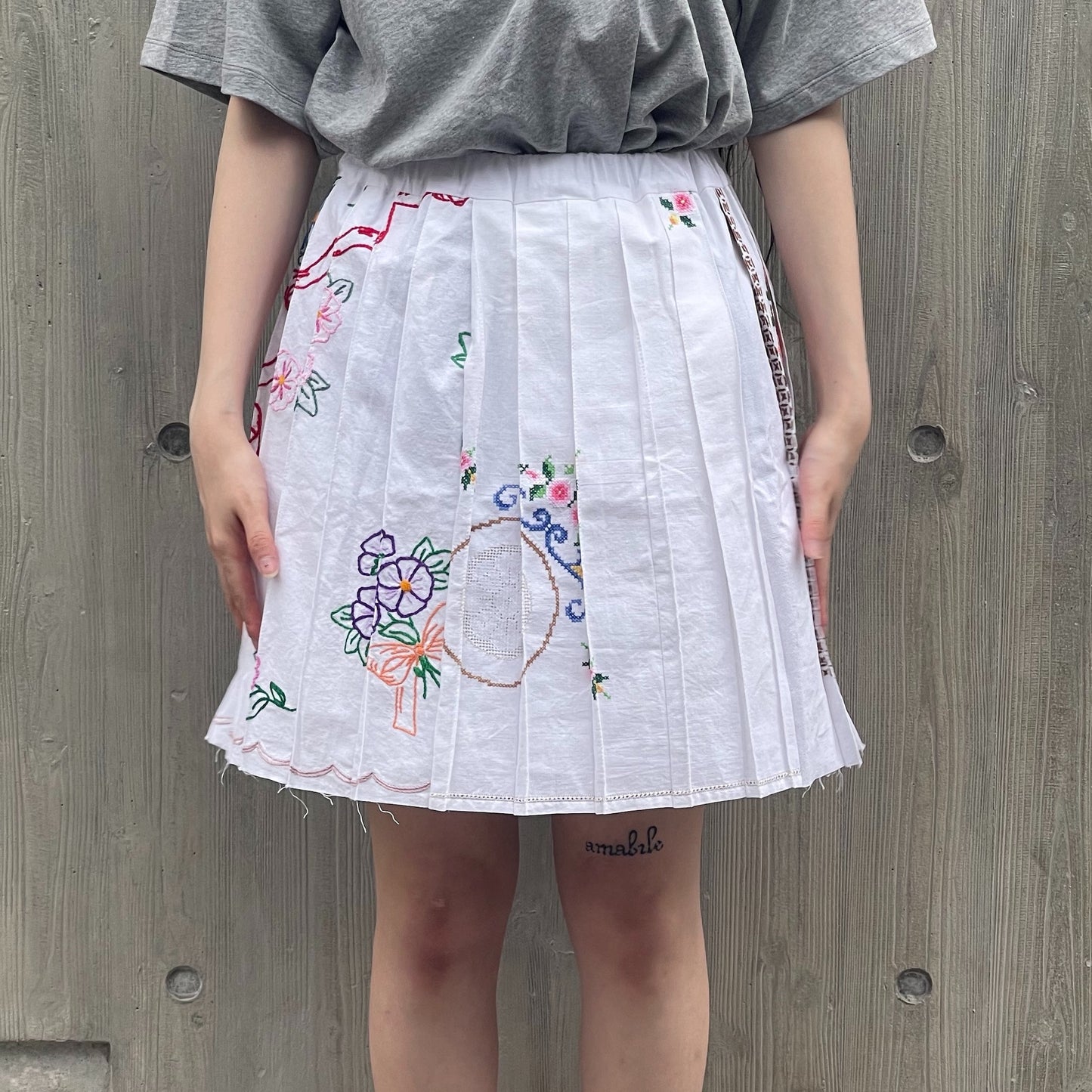 【SHEEP別注】TABLE CLOTH PLEATED SKIRT / テーブルクロスプリーツスカート