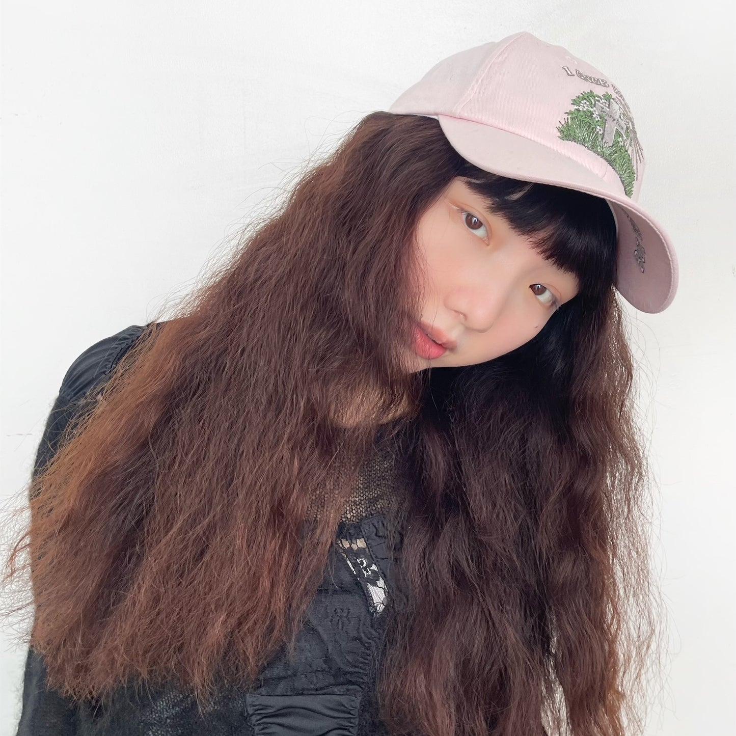 LOST & FOUND CAP / PINK / 刺繍キャップ