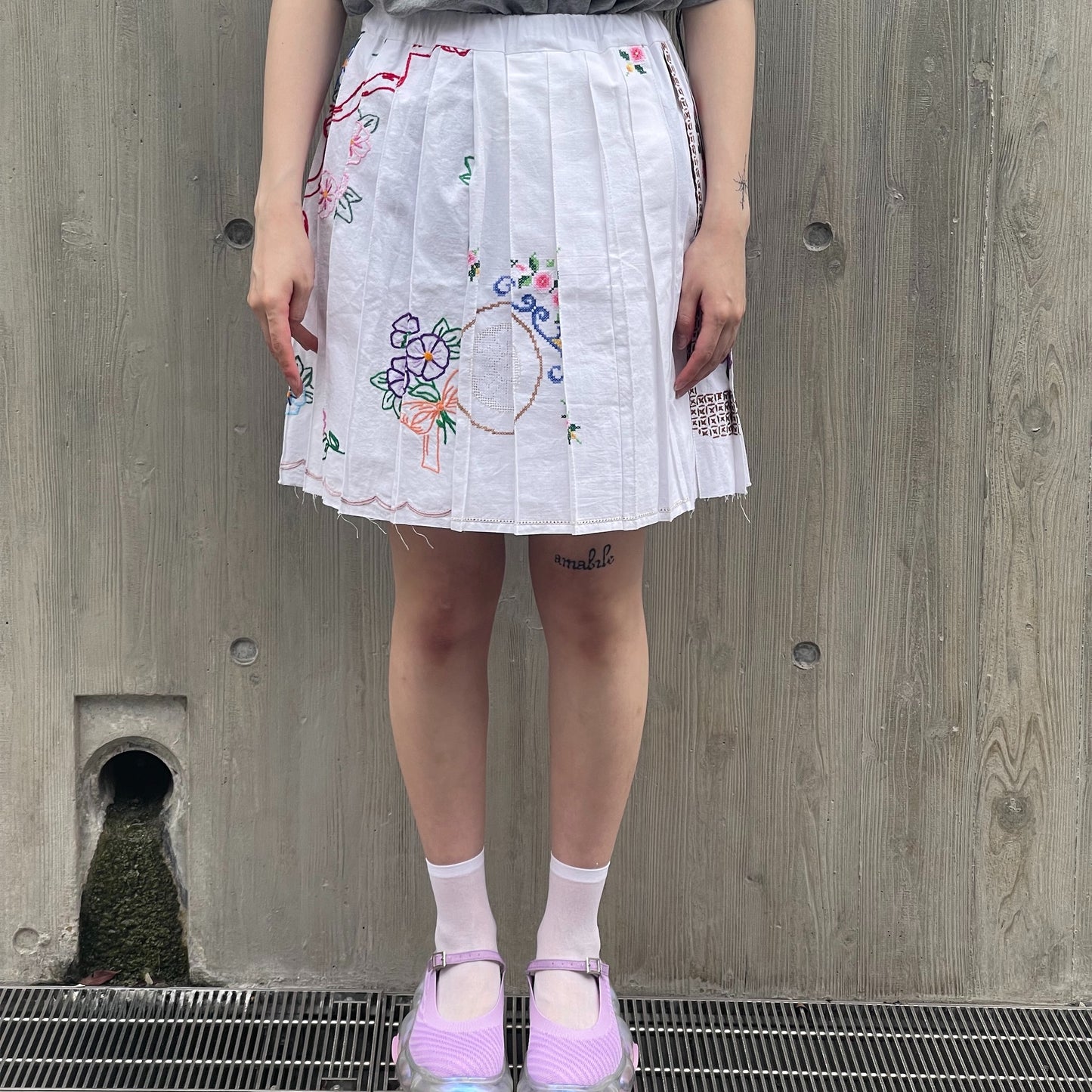 【SHEEP別注】TABLE CLOTH PLEATED SKIRT / テーブルクロスプリーツスカート