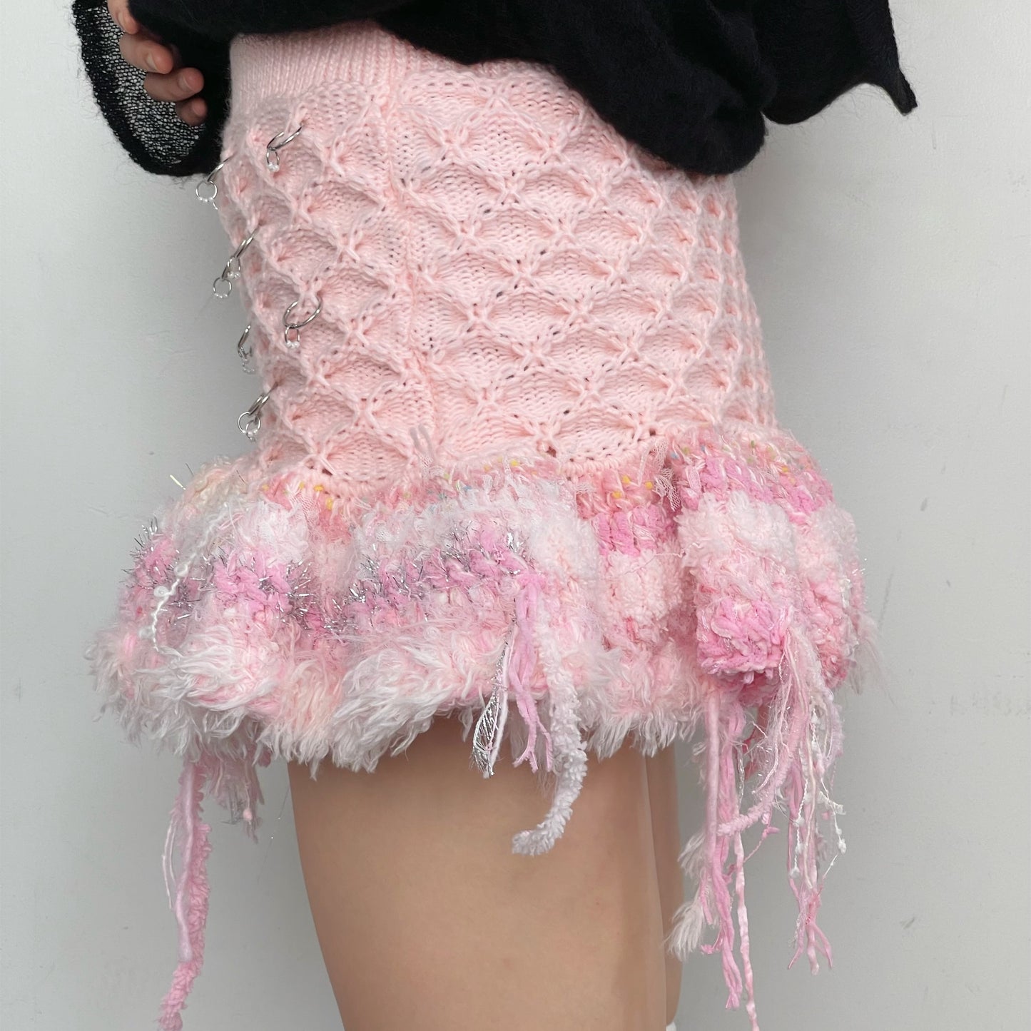 Knitted skirt / Pink / ニットスカート