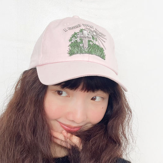 LOST & FOUND CAP / PINK / 刺繍キャップ