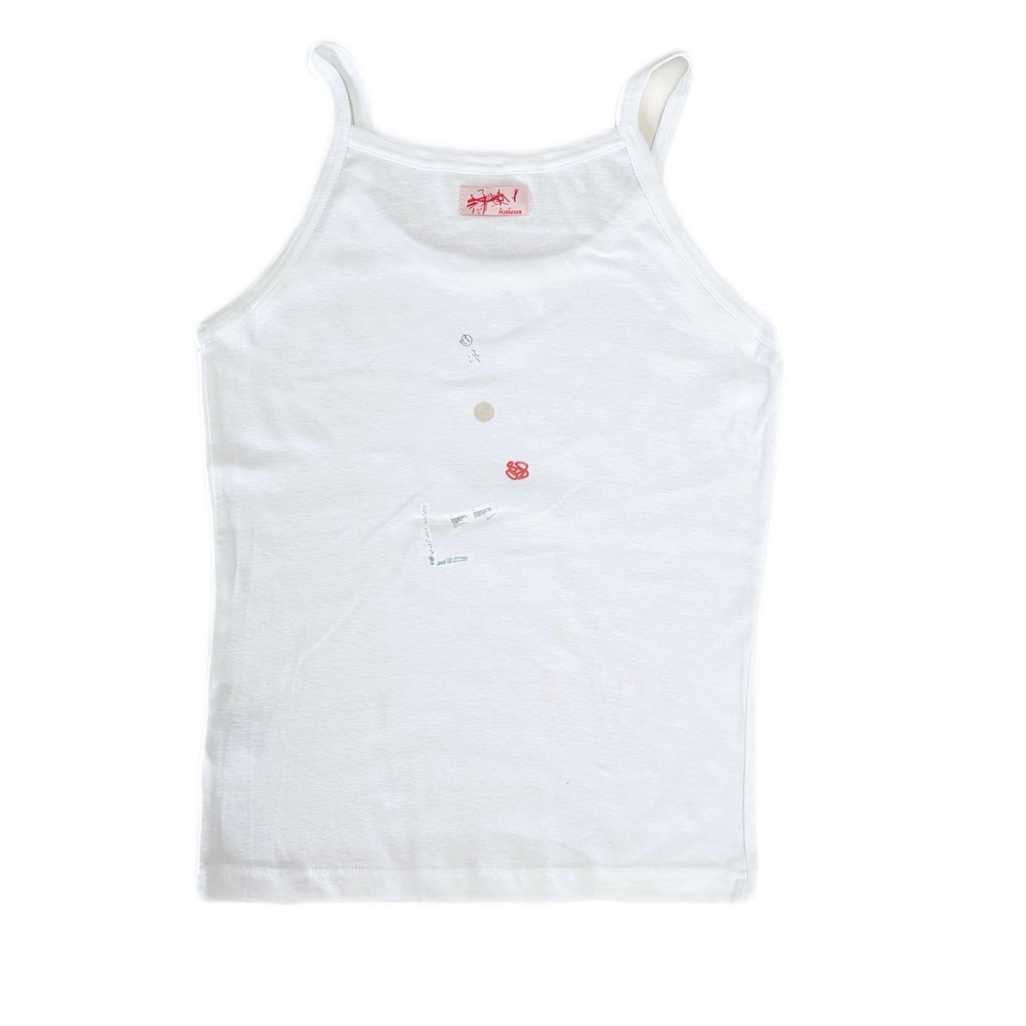 【SHEEP SOUVENIR】sheep is always here camisole / white / プリントキャミソール