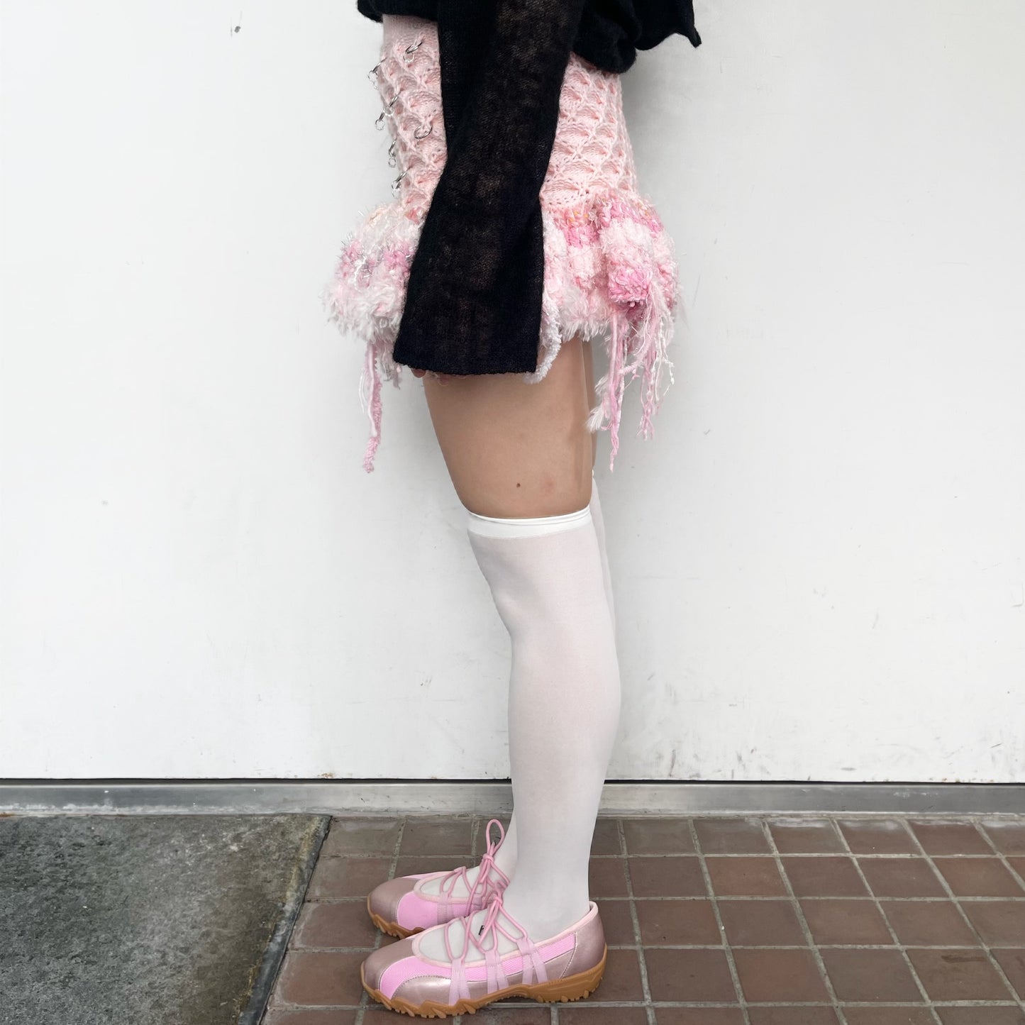 Knitted skirt / Pink / ニットスカート