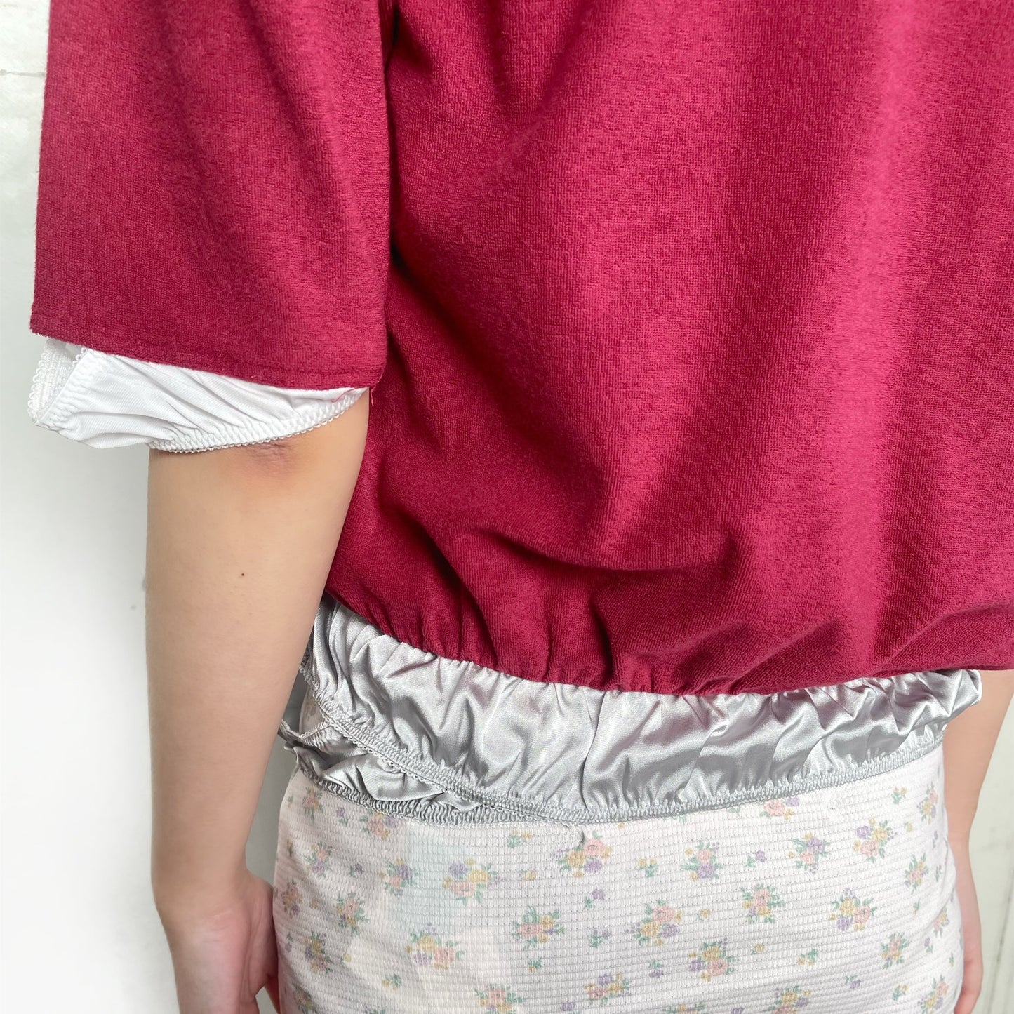 GYM UNIFORM TOPS WITH PANTY / WINE / ジムユニフォームトップ