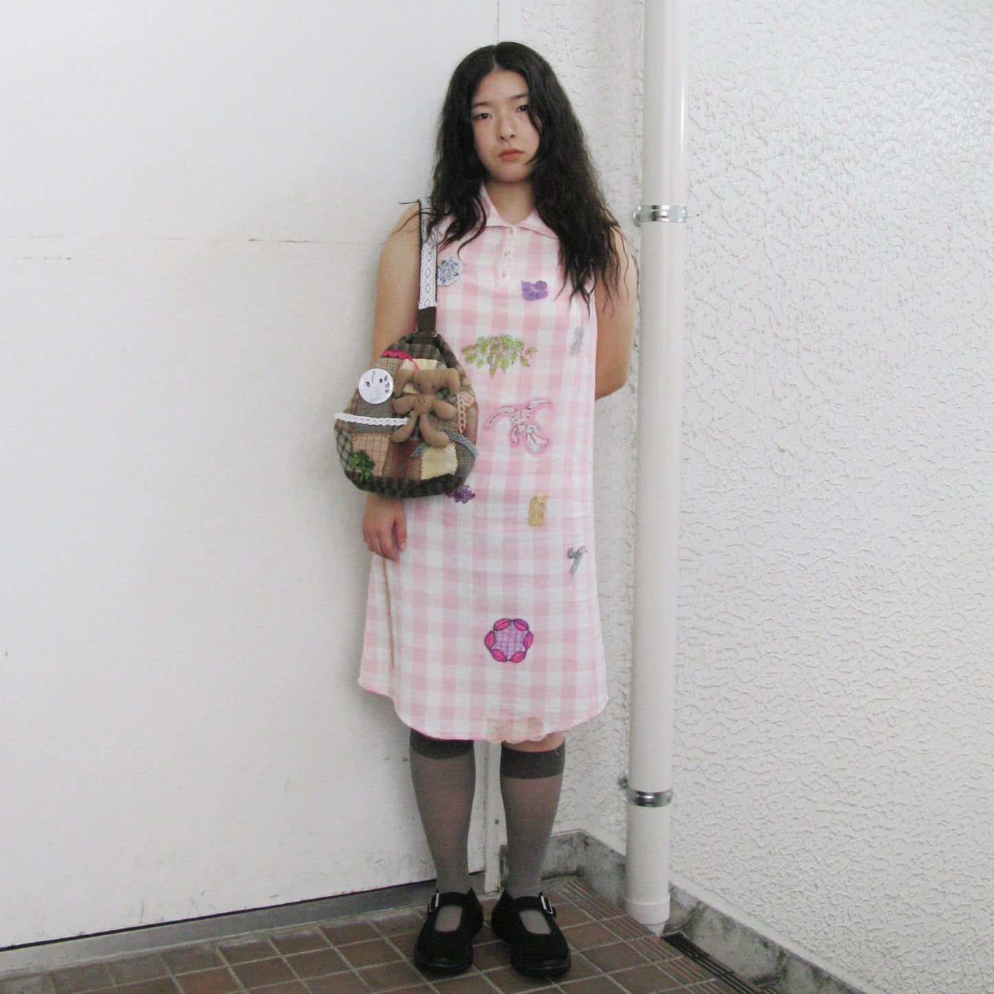 Patch work Bag+ / Brown / パッチワークハンドバッグ