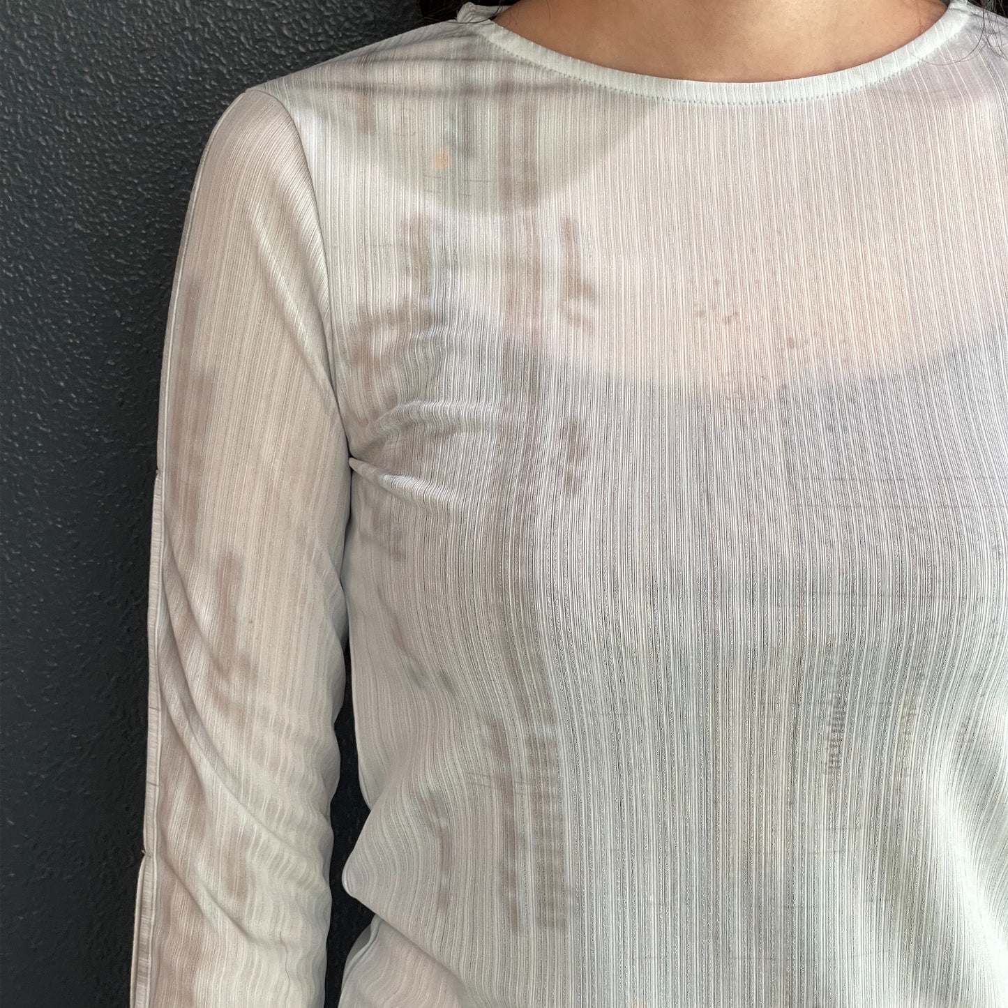 Sleeve Cut Out Top / Sky Blue / ストラップカットアウトトップ