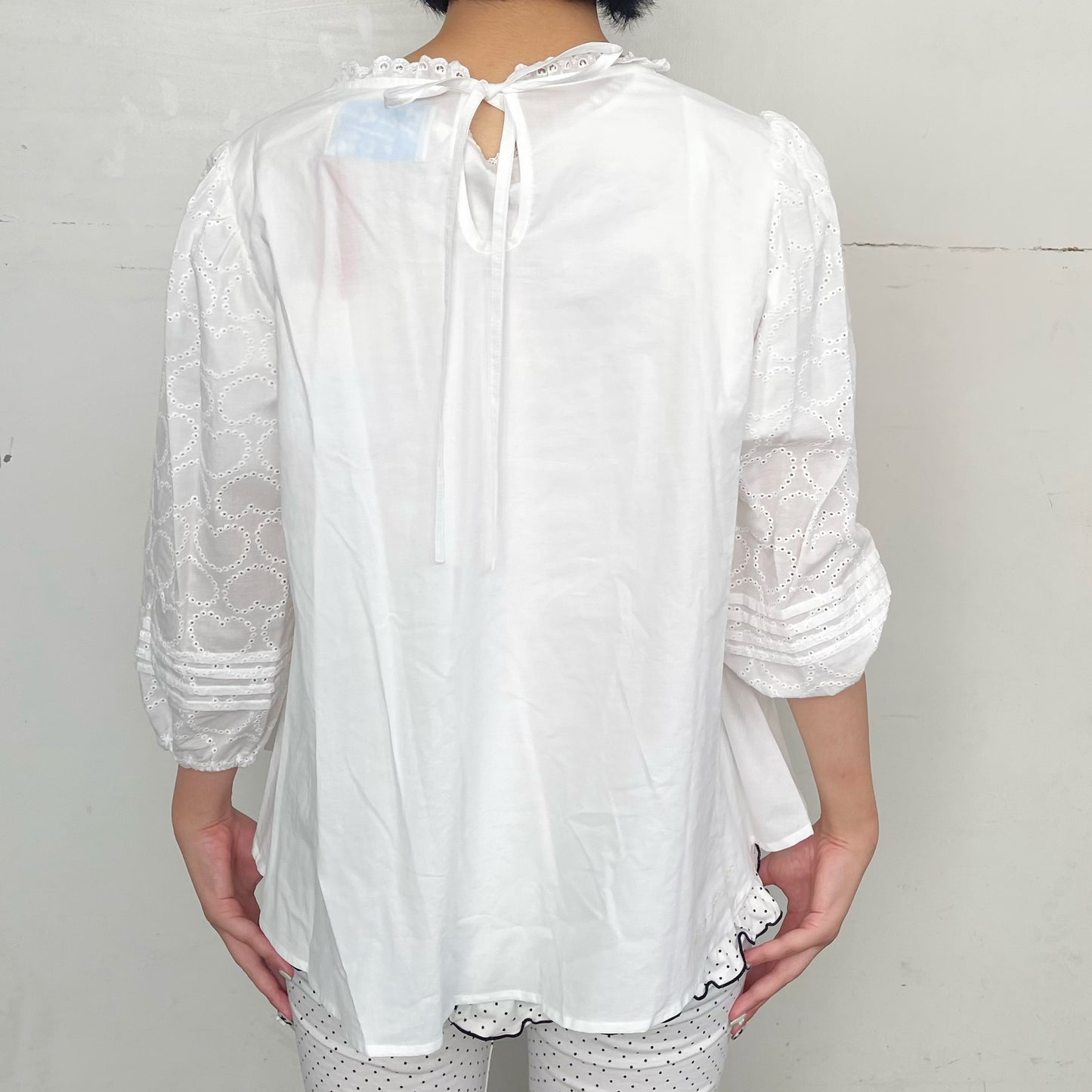 Elsie heart blouse / white / ハートブラウス