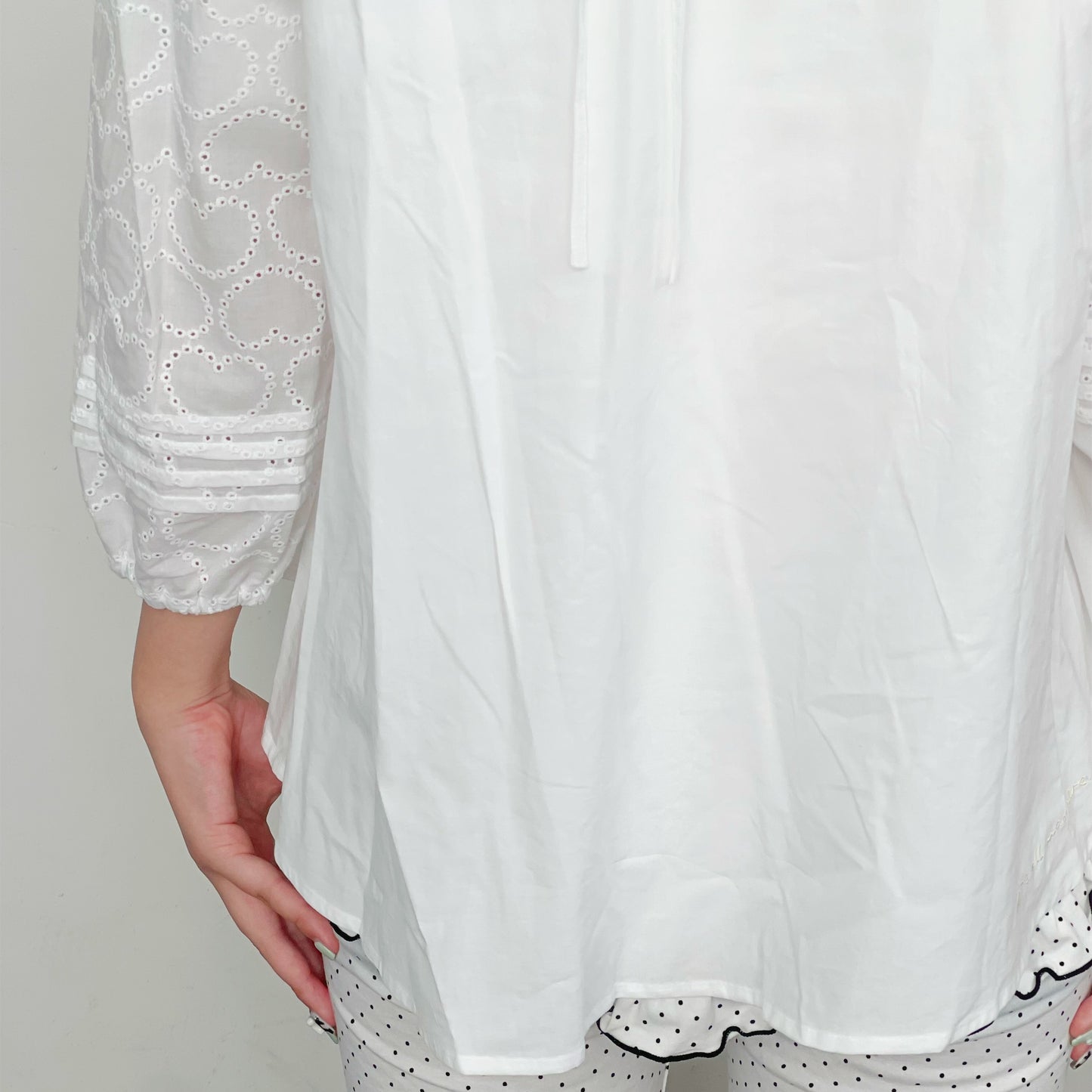 Elsie heart blouse / white / ハートブラウス