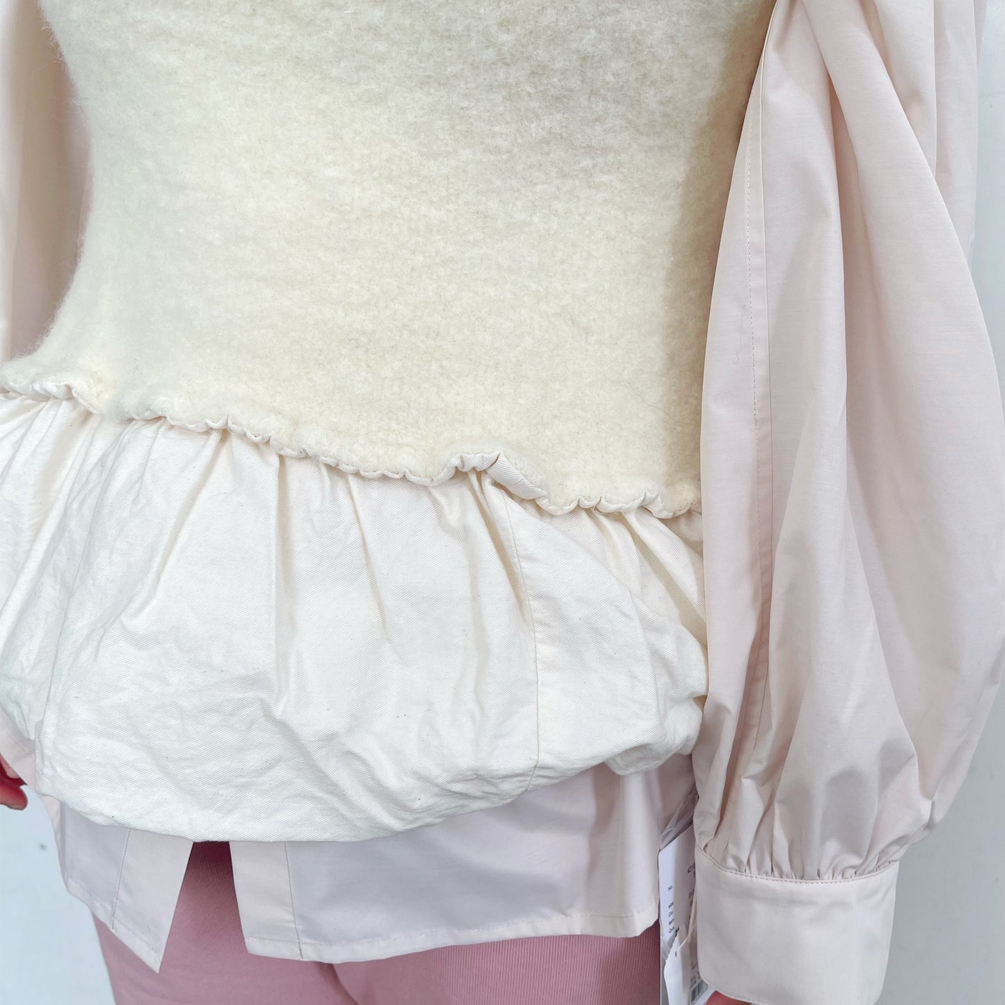 fulling camisole / white / 縮絨キャミソール