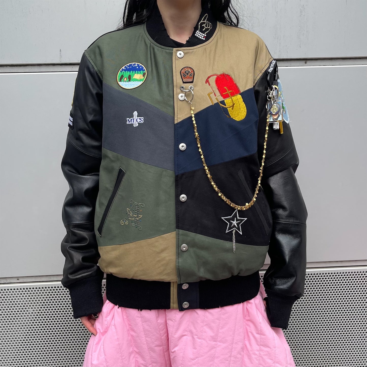 THE CULTURE / BLACK / バーシティージャケット