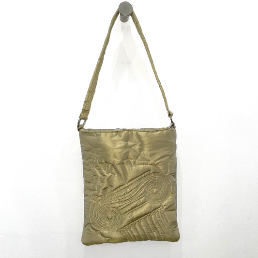 QUILTED COLUMN TOTE / GOLD / キルティングトートバッグ