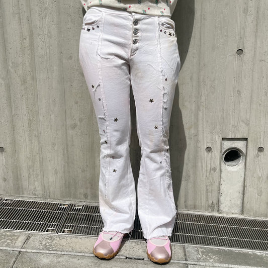 Punk trousers / White / パンクトラウザーズ