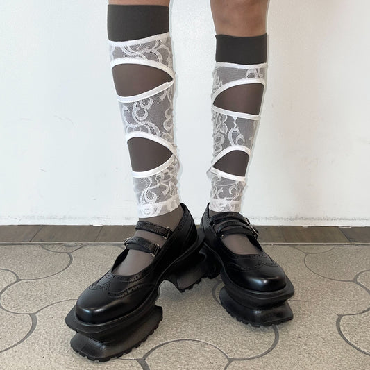 laced leg / white / レースレッグアクセサリー
