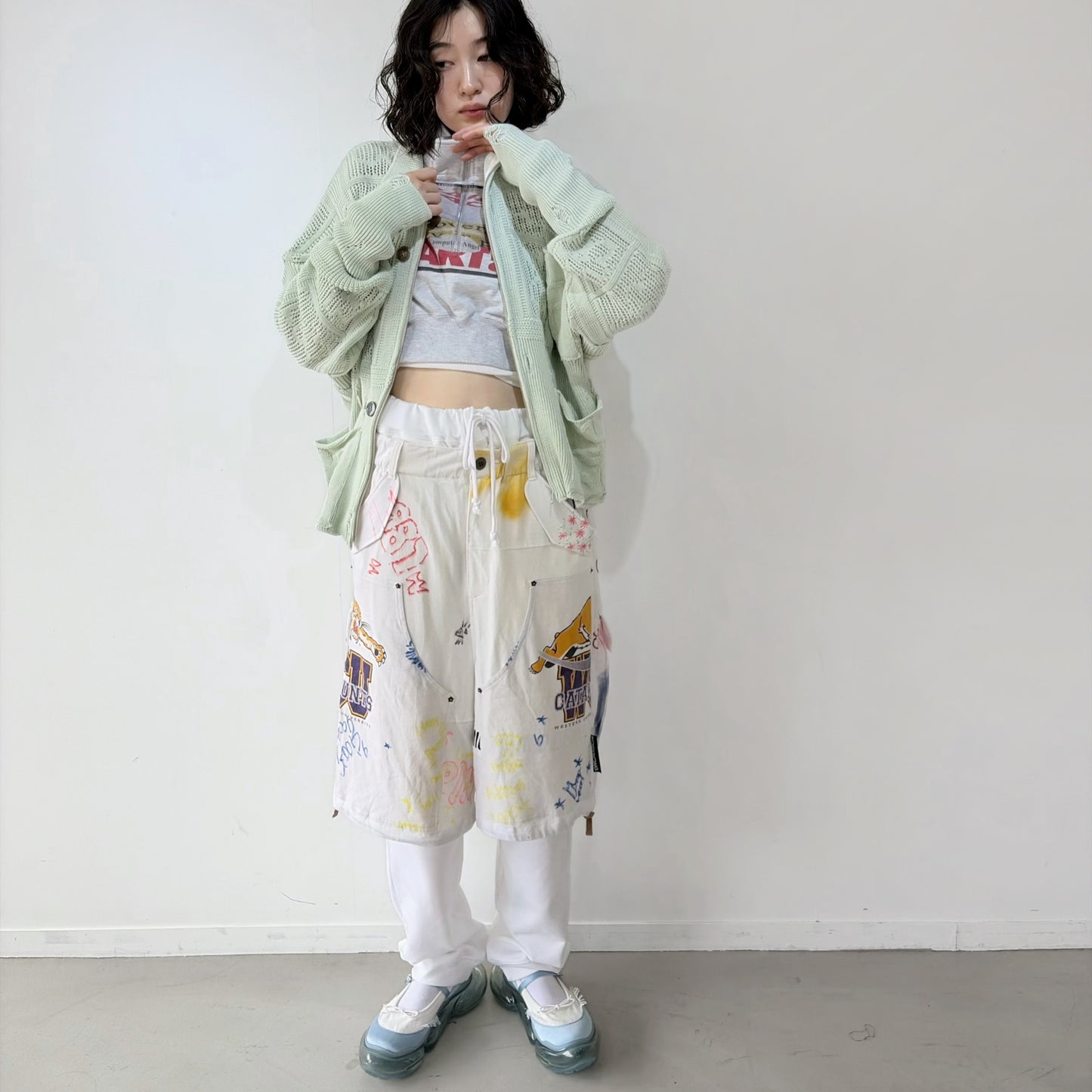 【MIKIOSAKABE】Lotus satin / BLUE SATIN / ストラップシューズ