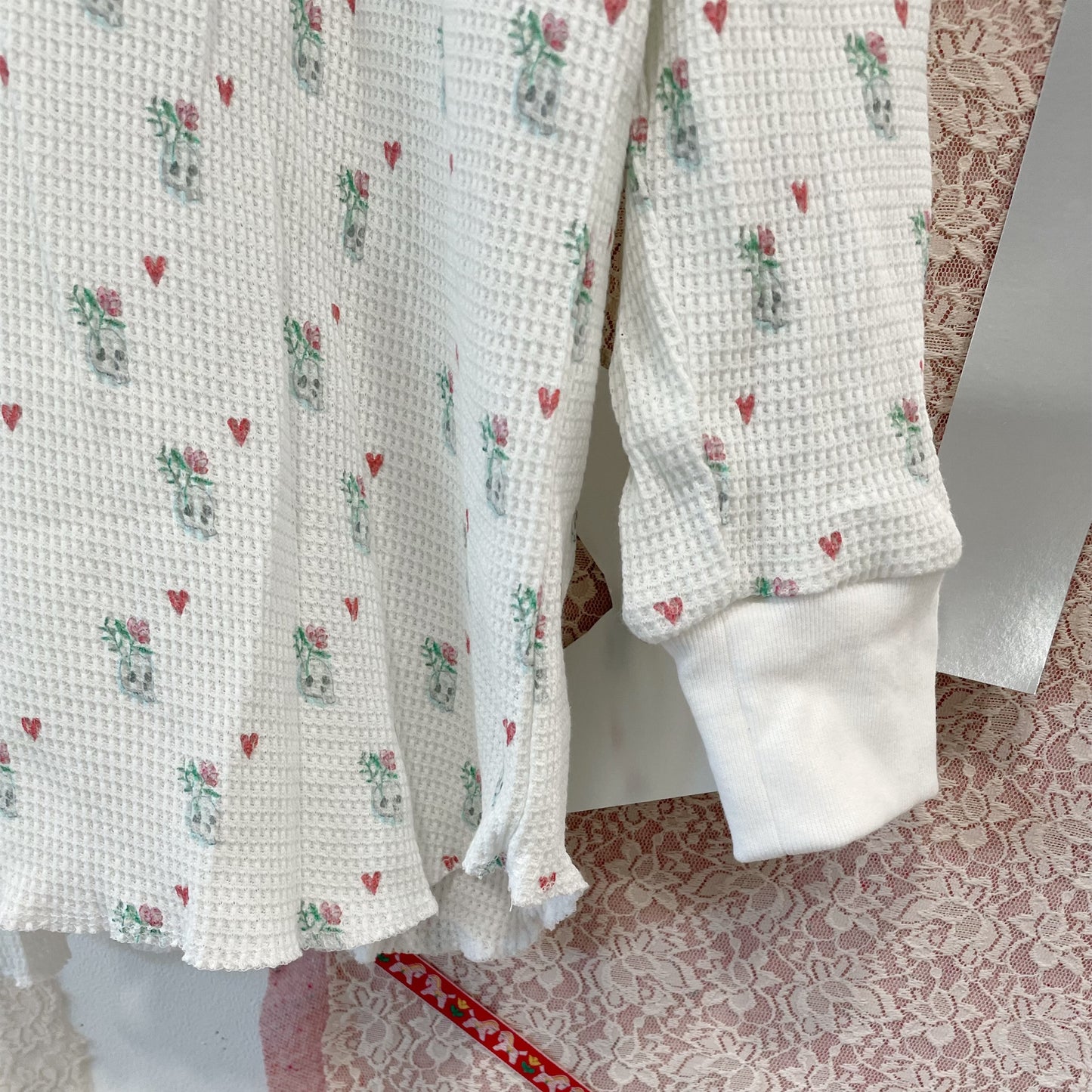 Thermal long tshirt - boy / White / プリントサーマルトップ