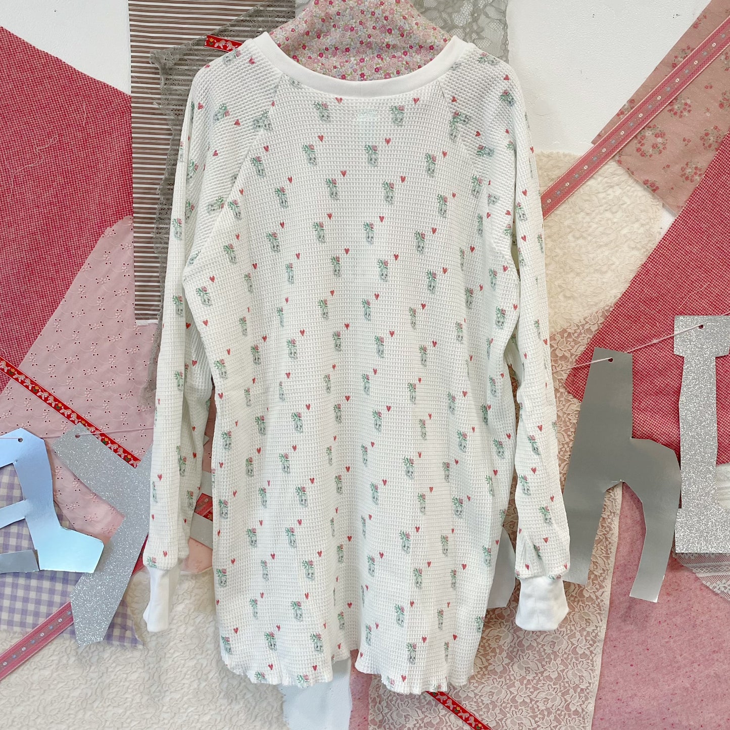 Thermal long tshirt - boy / White / プリントサーマルトップ