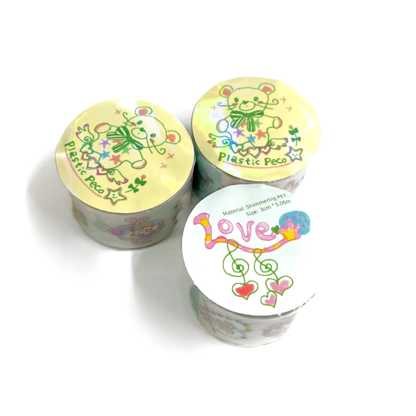 【peco】PET Sticker Tape - Lovely Animal Friends / ステッカーテープ