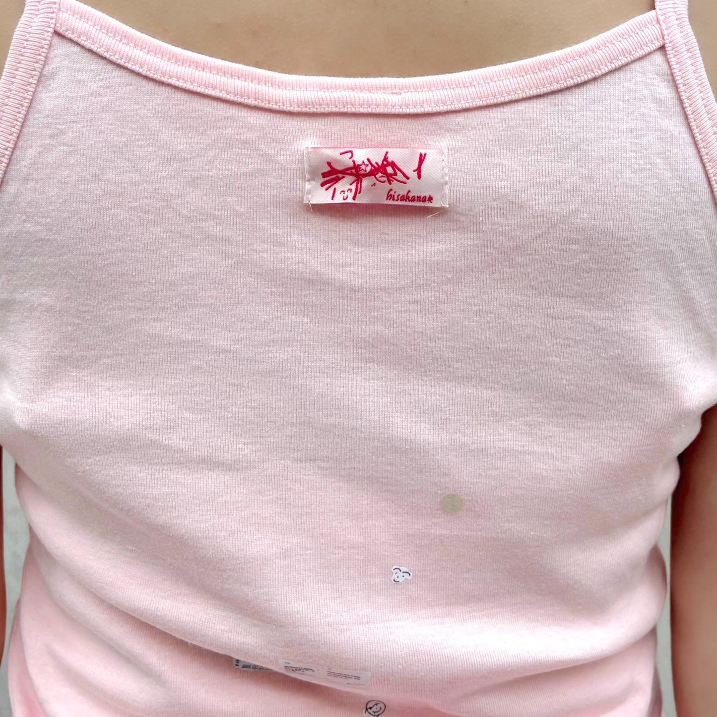 【SHEEP SOUVENIR】sheep is always here camisole / pink / プリントキャミソール