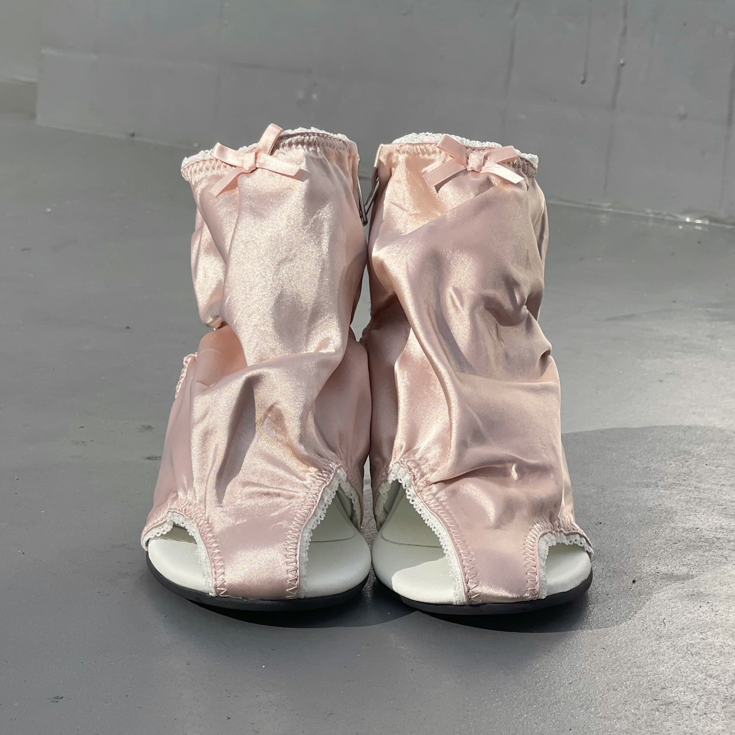 PANTY CRYSTAL HEELS / BEIGE / ランジェリーヒール