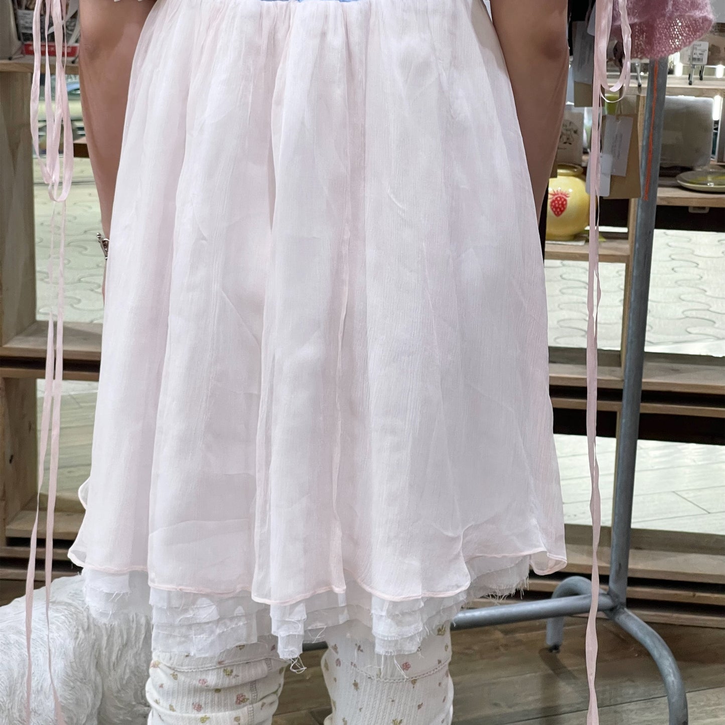 Seline dress / Solo rabbit embroidered / デニムミニドレス