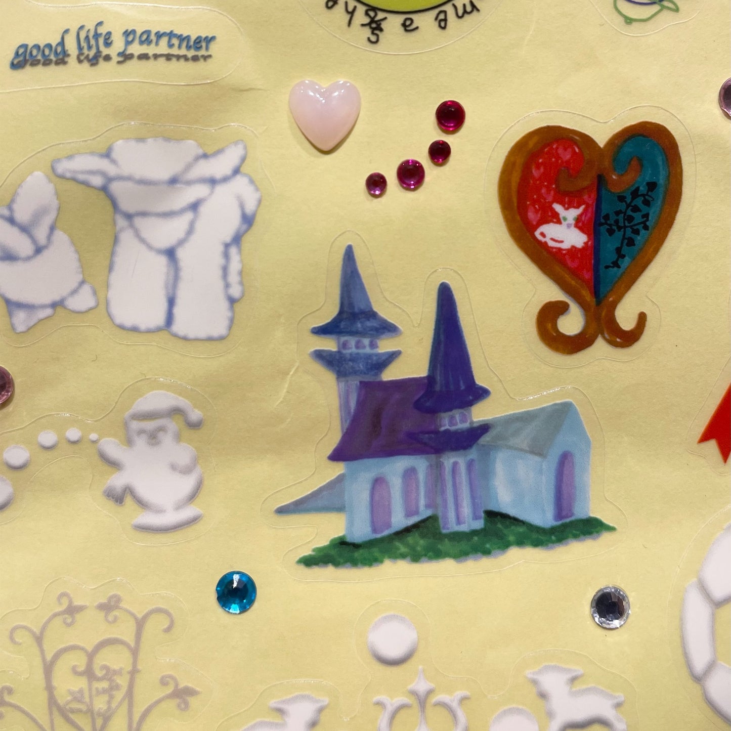 【SHEEP SOUVENIR】look, smile sheep sticker / hisakanao × Five year old / ステッカー