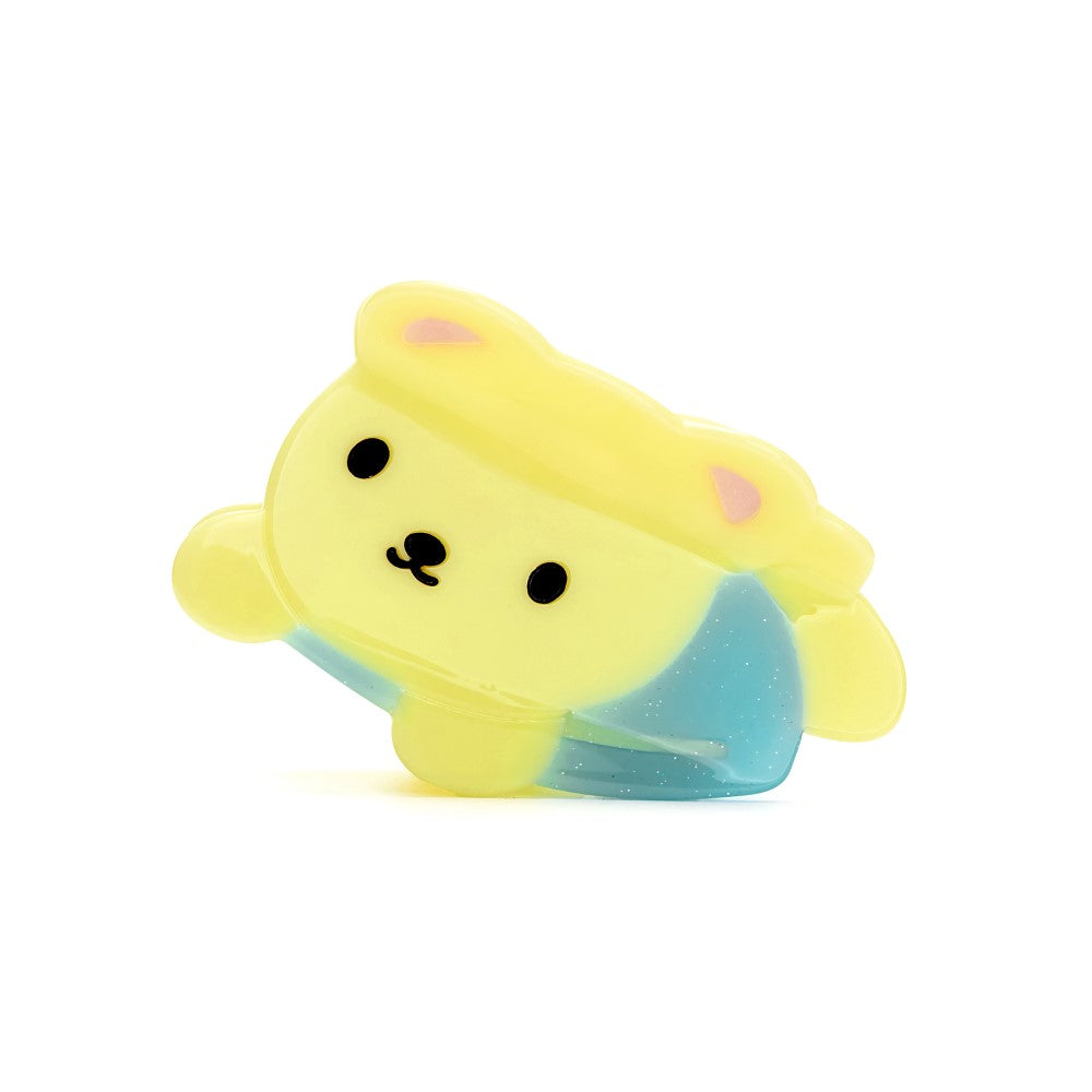 【YOUNGART】Glitter JINI Hair Claw / Yellow / くまのグリッターヘアクリップ