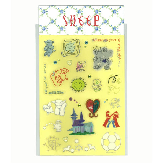 【SHEEP SOUVENIR】look, smile sheep sticker / hisakanao × Five year old / ステッカー