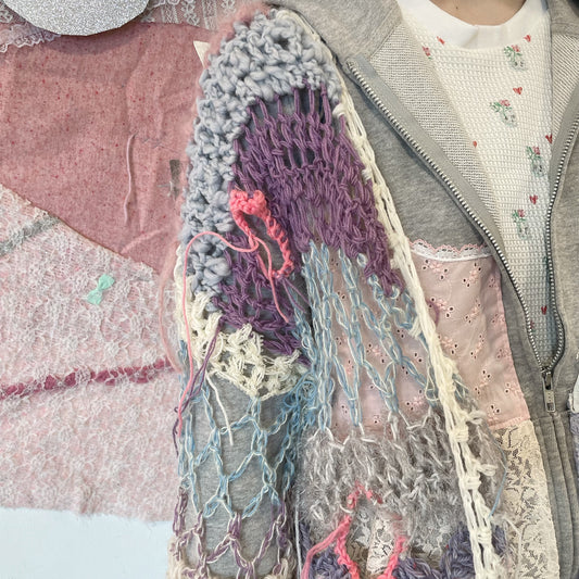 pain cardigan / Blue / ニットカーディガン