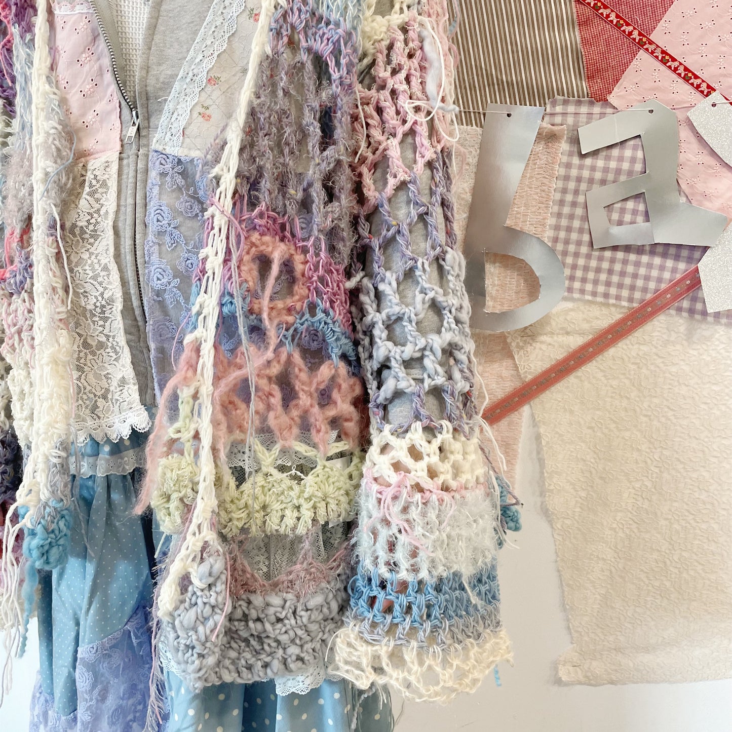 pain cardigan / Blue / ニットカーディガン